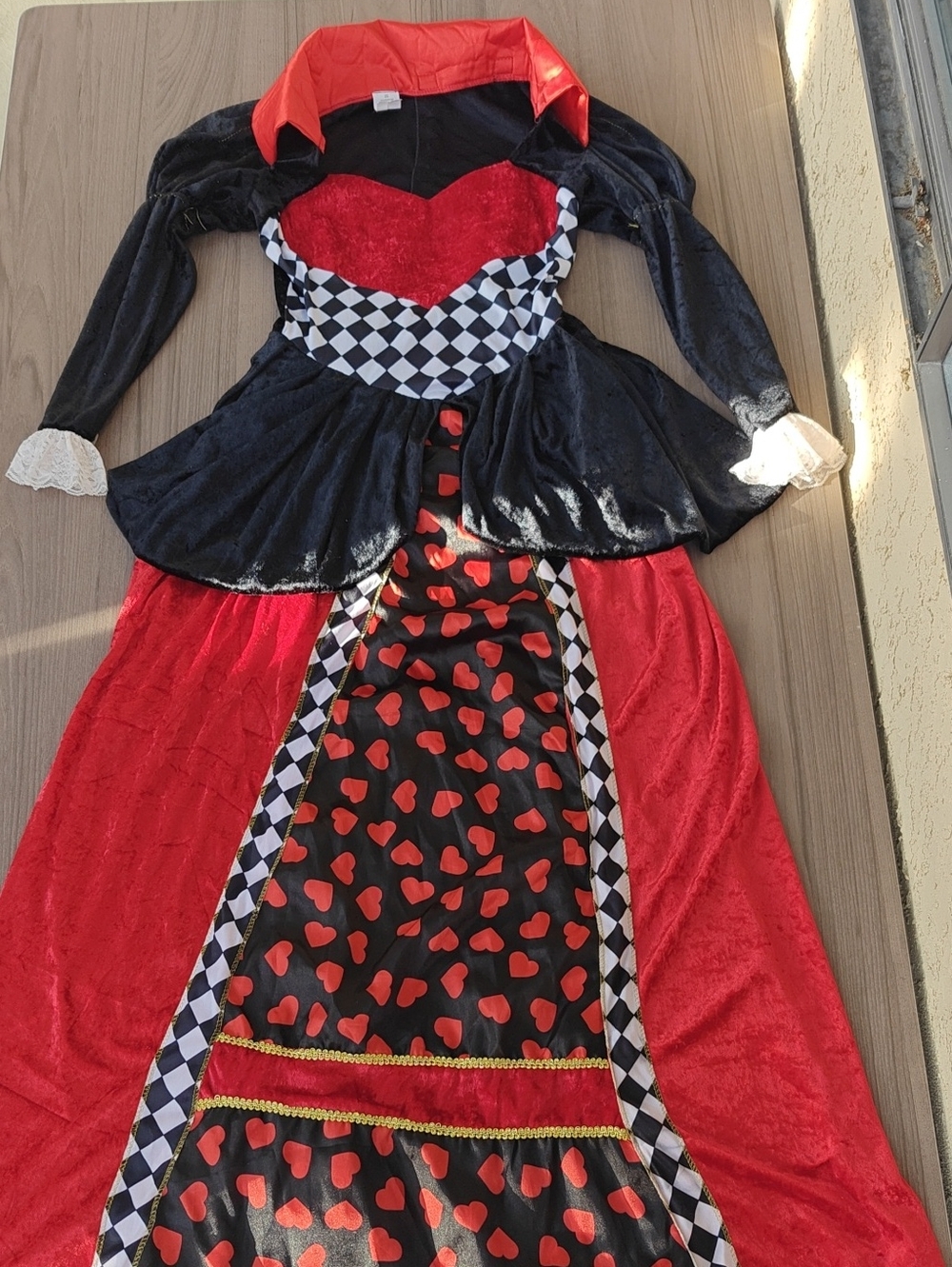 Large Halloween Costume Red & Black